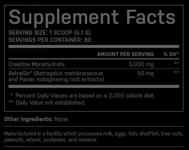 Creatine w/ Astragin
